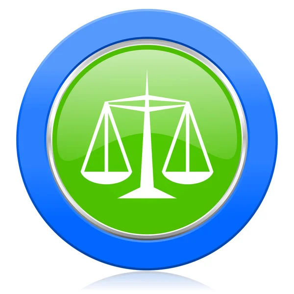 司法图标法律标志 — 图库照片