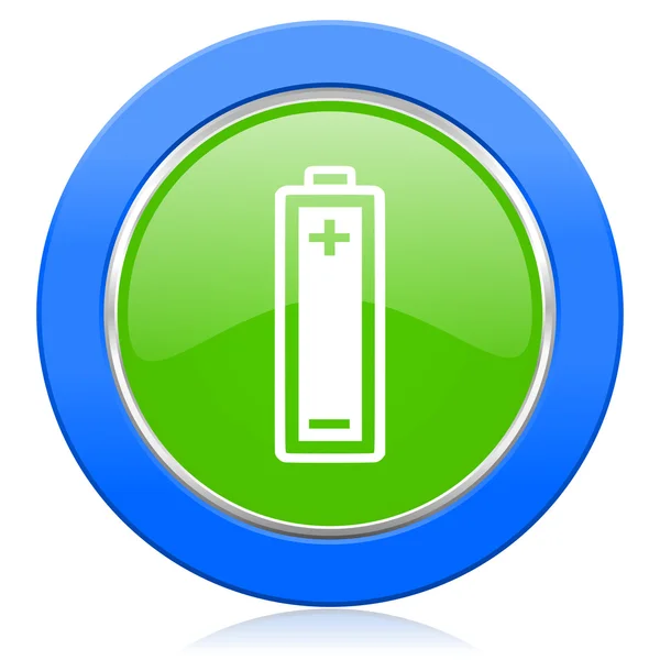 Battery icon power sign — Stock Photo, Image