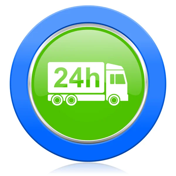 Delivery icon 24h shipping sign — Stock Photo, Image