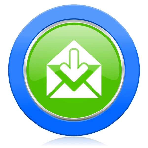 Email icon post messaggio segno — Foto Stock