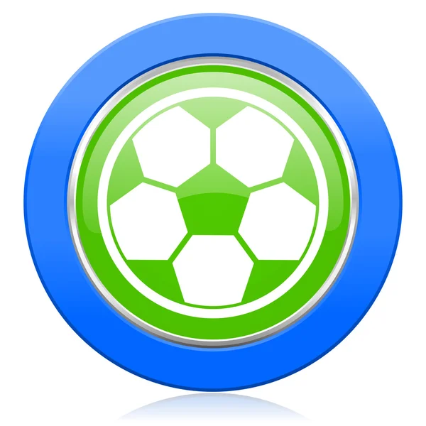 Piłka nożna ikona piłki nożnej znak — Zdjęcie stockowe