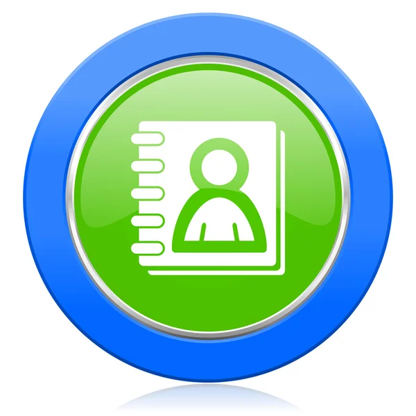 Address book icon — Stock Photo, Image