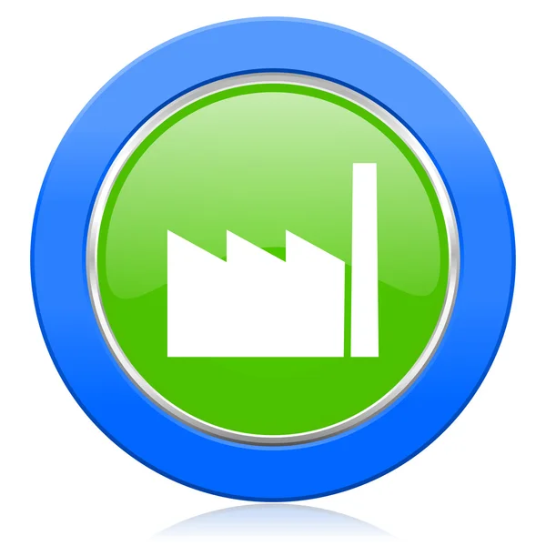 Factory icon industry sign manufacture symbol — Stock Photo, Image