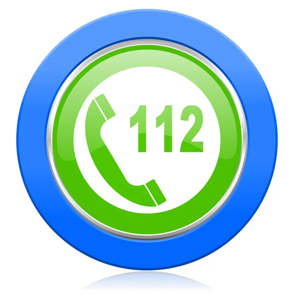 Emergency call icon 112 call sign — Stock Photo, Image