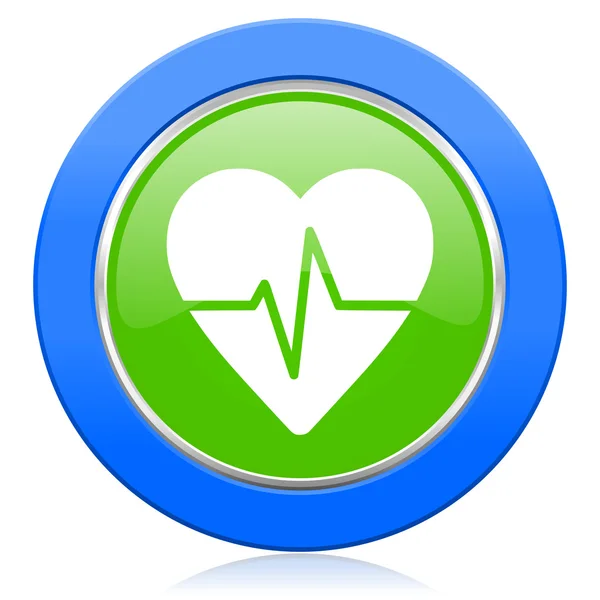 Pulse icon heart rate sign — Stock Photo, Image