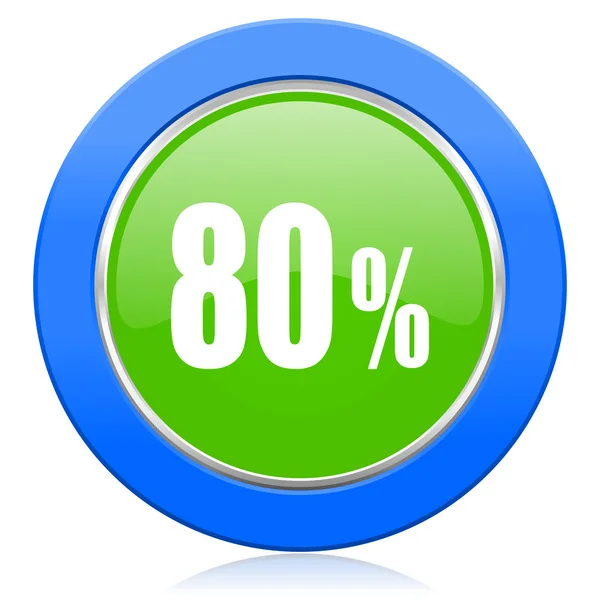 80 percent icon sale sign — Stock Photo, Image