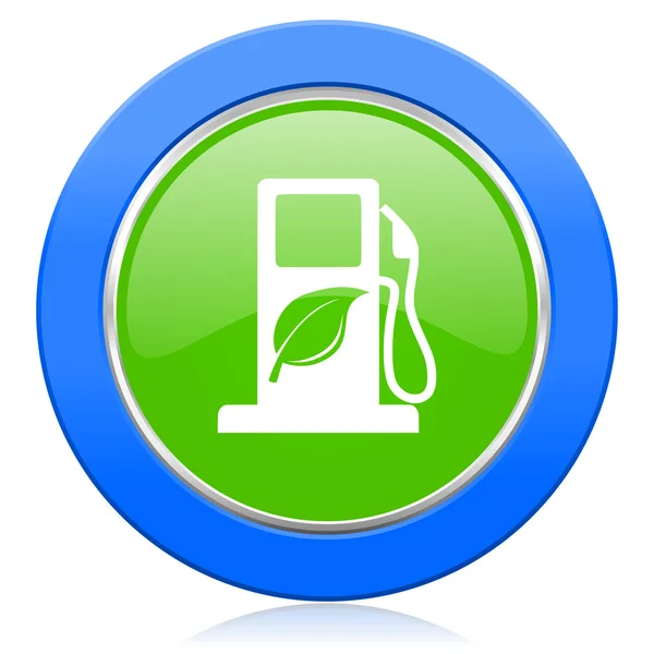 Biyoyakıt simgesi biyo yakıt işareti — Stok fotoğraf