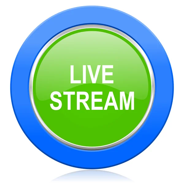 Ikona Live stream — Stock fotografie