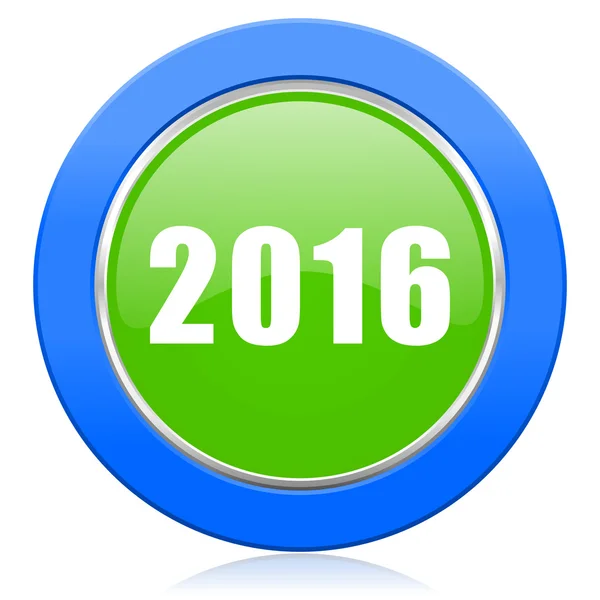 Új év 2016 ikon Szilveszter szimbólum — Stock Fotó