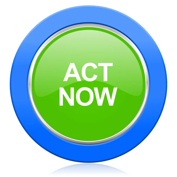 Act now icon — Stock Photo, Image