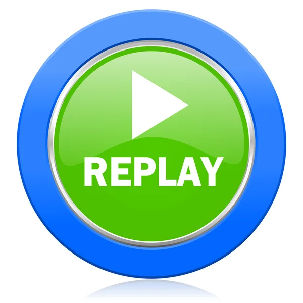 Replay icon — Stock Photo, Image