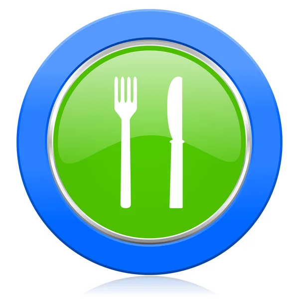 Comer ícone restaurante sinal — Fotografia de Stock