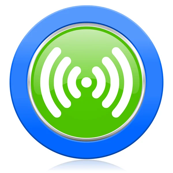 Значок Wi-Fi бездротової мережі знак — стокове фото