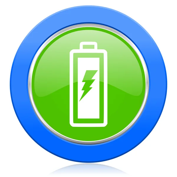 Ícone da bateria sinal de energia — Fotografia de Stock
