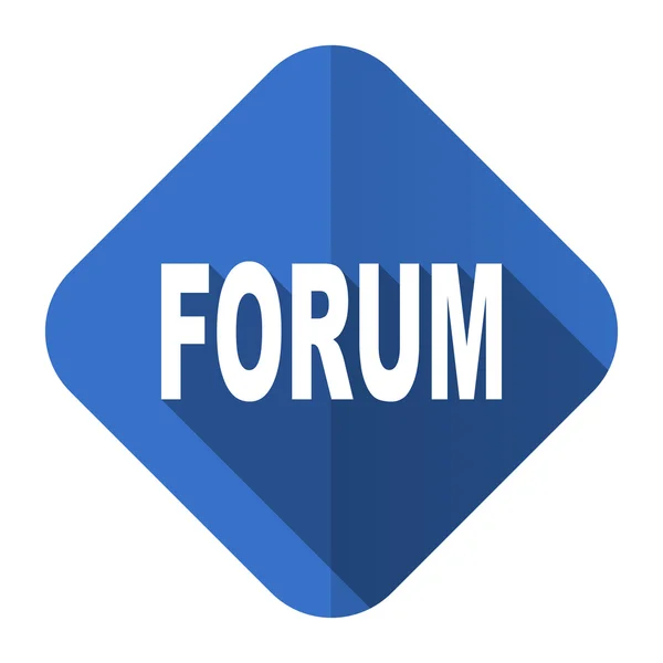 Forum platte pictogram — Stockfoto