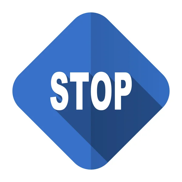 Stop icona piatta — Foto Stock
