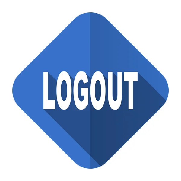Logout flat icon — Stock Photo, Image