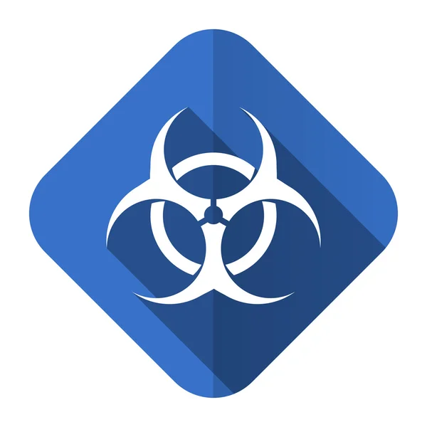 Biohazard flat icon virus sign — Stock Photo, Image
