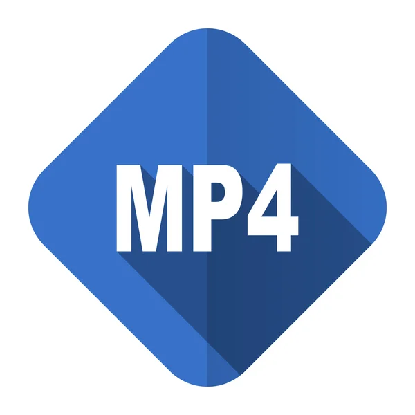 Mp4 icono plano — Foto de Stock