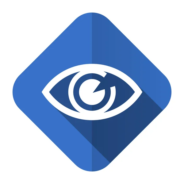 Eye flat icon view sign — Stock Photo, Image