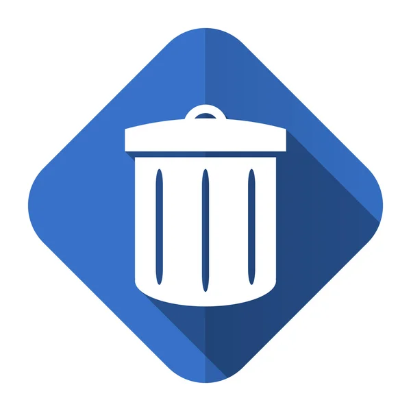 Recycle platte pictogram recycle bin ondertekenen — Stockfoto