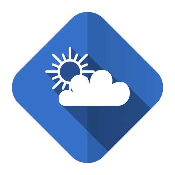 Cloud platte pictogram waether verwachte teken — Stockfoto