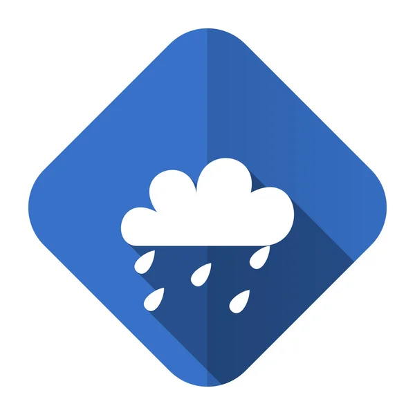 Deszcz ikona płaskie wspanialszych Prognoza znak — Zdjęcie stockowe