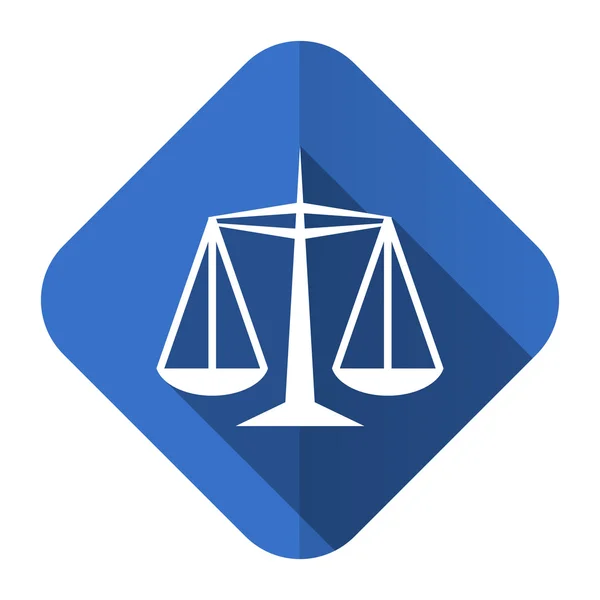 Justicia icono plano signo de la ley — Foto de Stock