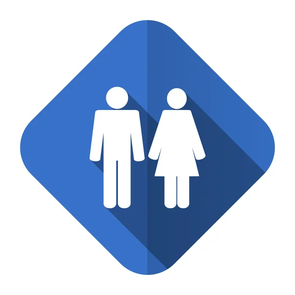 Couple flat icon people sign team symbol — Stock Photo, Image