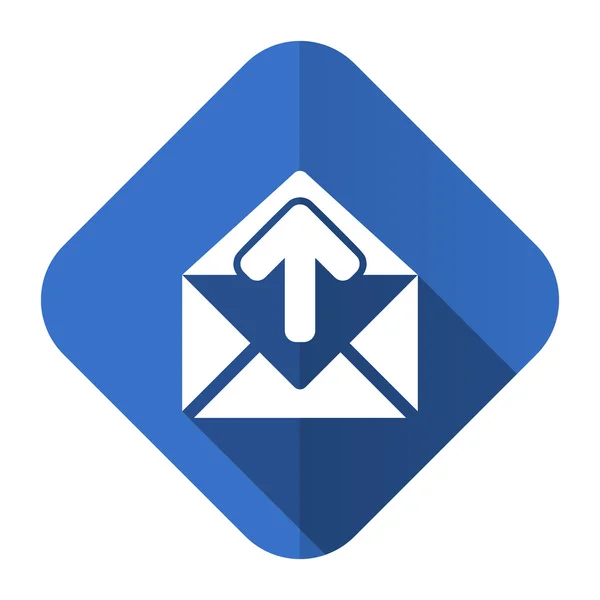Ícone plana de e-mail post mensagem sinal — Fotografia de Stock