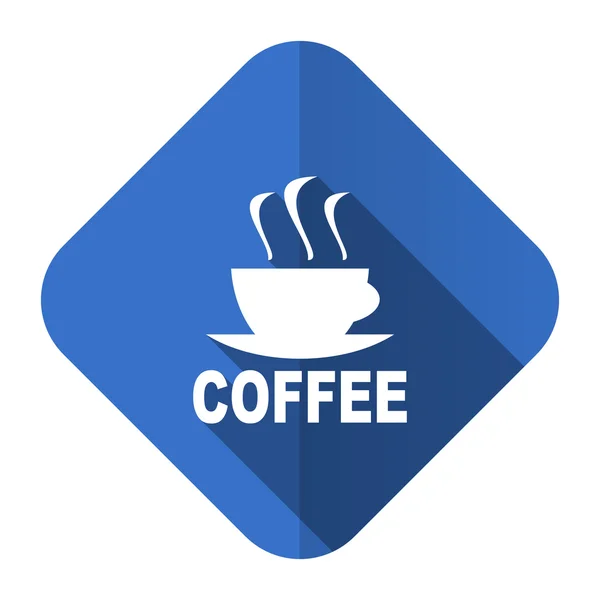 Płaskie ikona gorąco filiżanka do kawy caffee znak — Zdjęcie stockowe