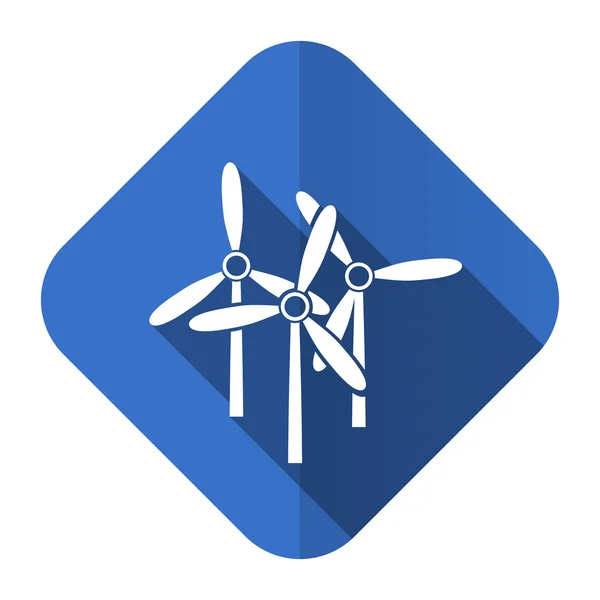 Windmill flat icon renewable energy sign — Stock Photo, Image
