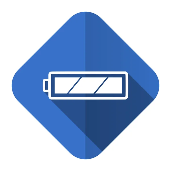 Simbolo di carica icona piatta batteria segno di potenza — Foto Stock