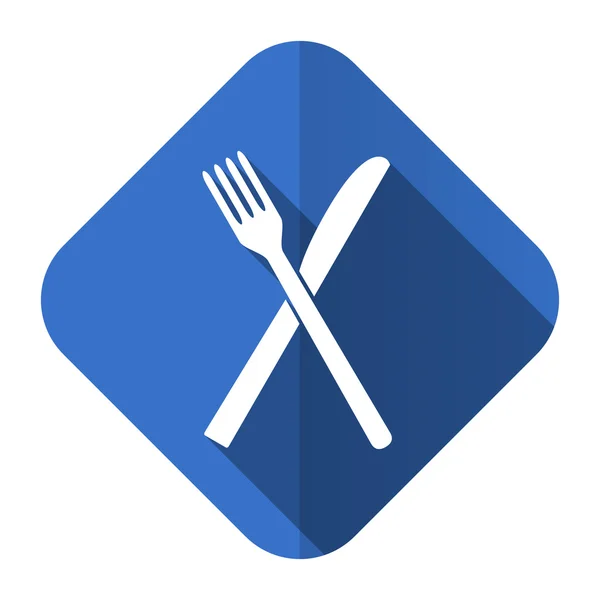 Comer ícone plana símbolo restaurante — Fotografia de Stock