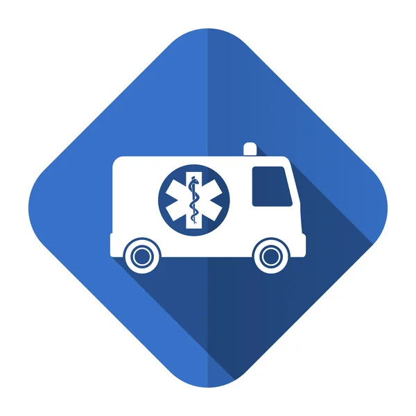 Ambulance platte pictogram — Stockfoto