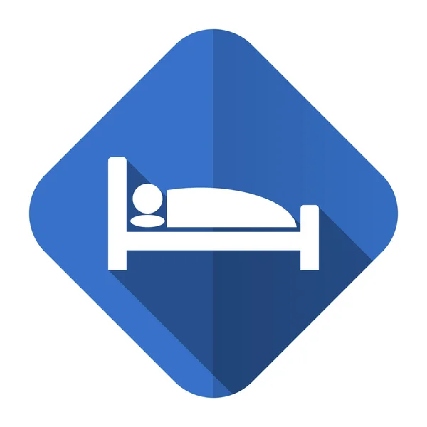 Гостиница иконка кровать знак — стоковое фото