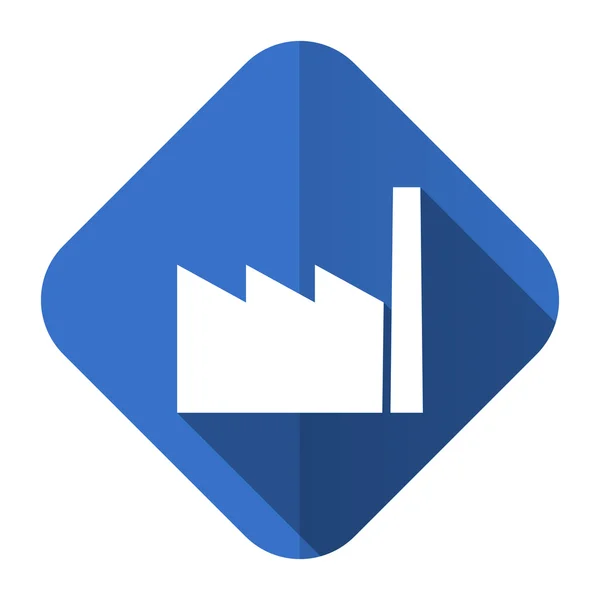 Fabriken flat ikonen industrin tecken tillverka symbol — Stockfoto