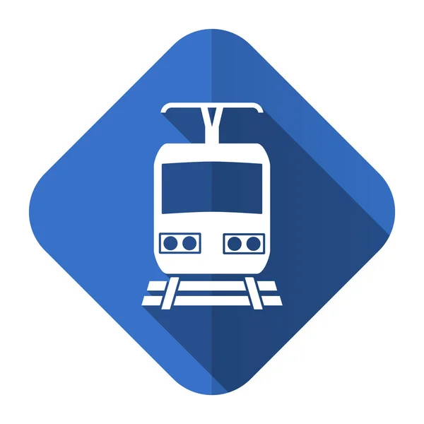 Trainen van platte pictogram openbaar vervoer teken — Stockfoto