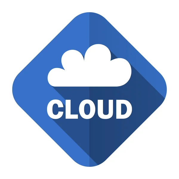 Icône plate Cloud — Photo