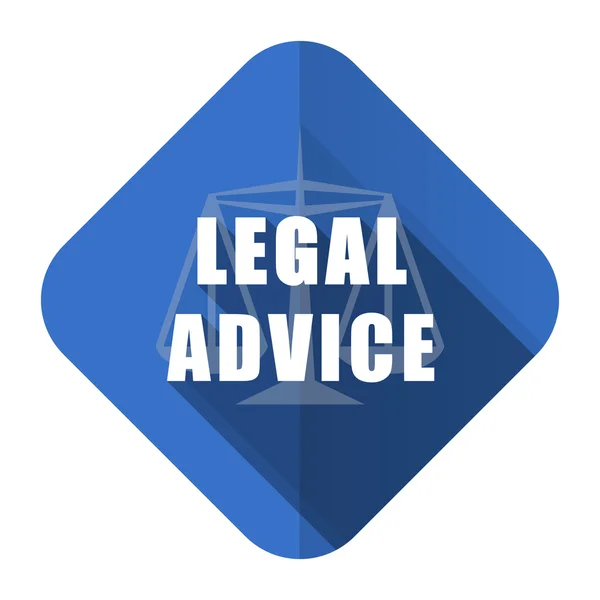 Asesoramiento jurídico icono plano signo de la ley —  Fotos de Stock