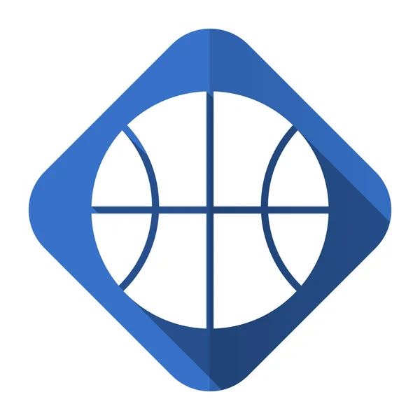 Bola plana icono baloncesto signo —  Fotos de Stock