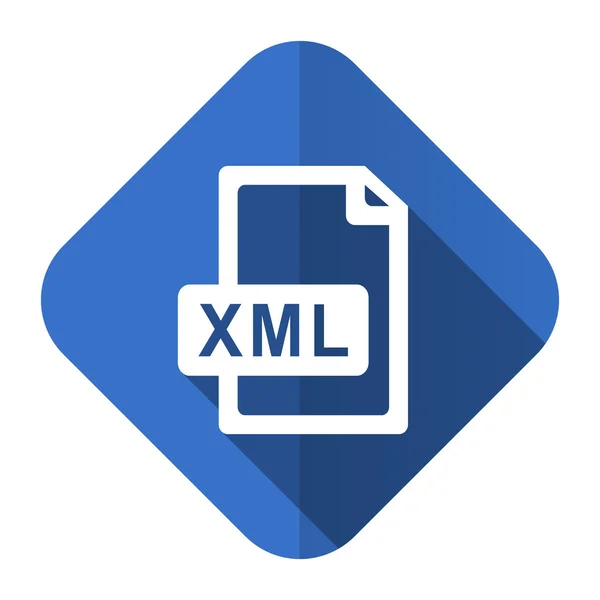 Xml ファイルのフラット アイコン — ストック写真