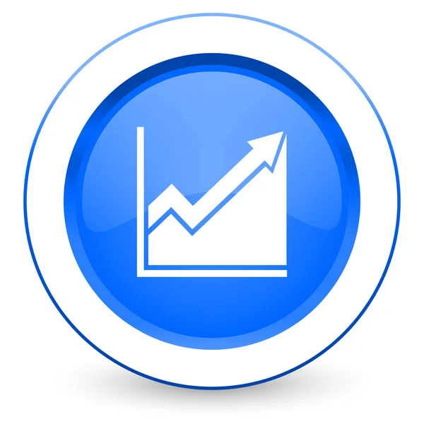 Histogram icon stock sign — Stock Photo, Image