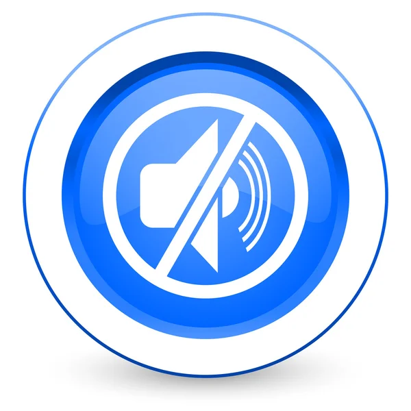 Mute icon silence sign — Stock Photo, Image