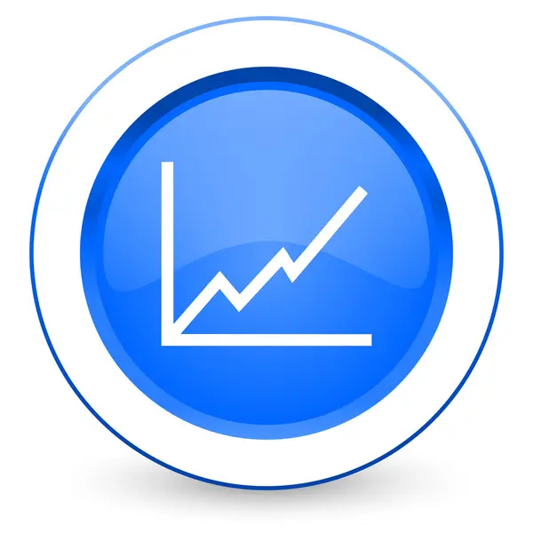 Chart icon stock sign — Stock Photo, Image