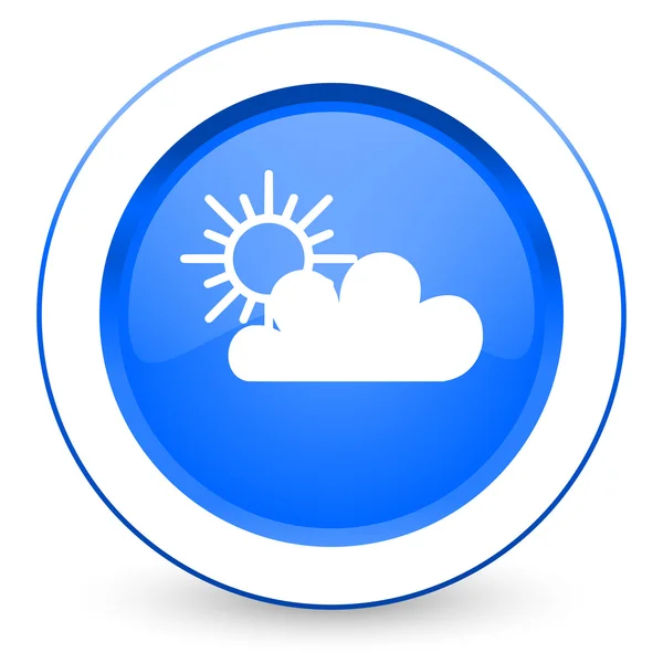 Cloud ikonen waether prognos tecken — Stockfoto