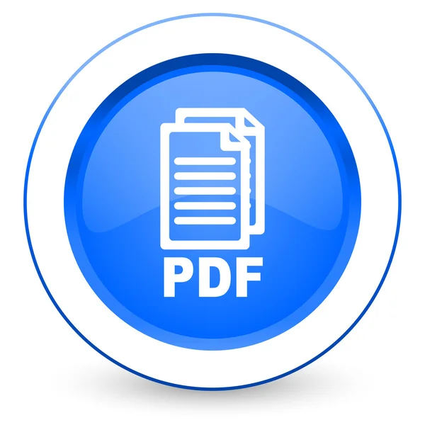 PDF icona pdf file sign — Foto Stock