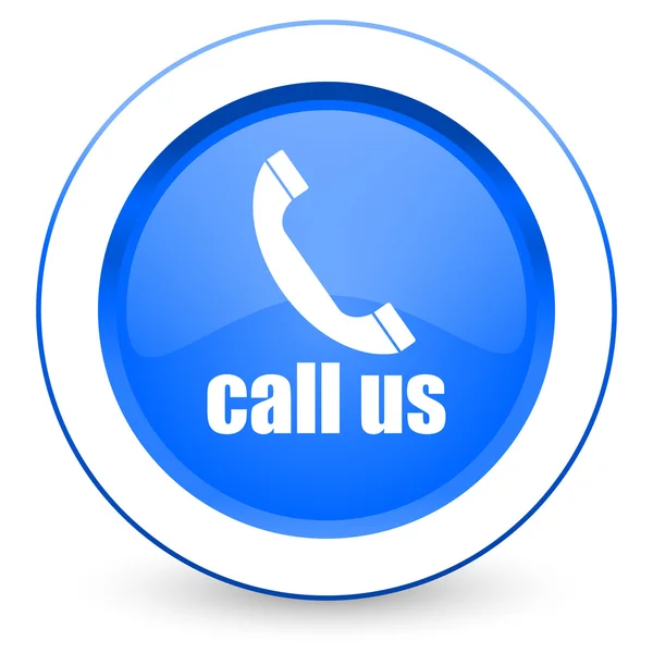 Call us icon phone sign — Stock Photo, Image