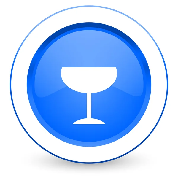 Alcohol pictogram glas teken — Stockfoto