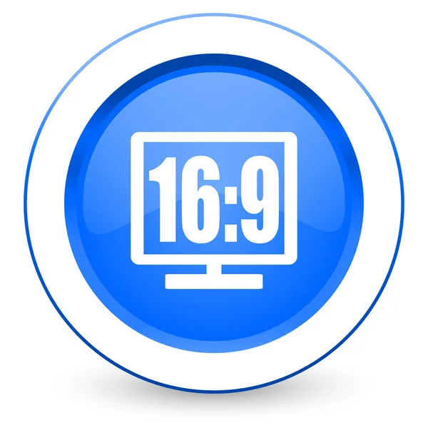 16 9 icono de pantalla —  Fotos de Stock